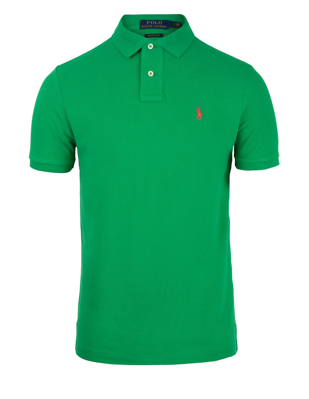 Custom Slim Fit Polo Golf Green