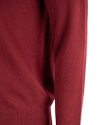 Tröja Rundhals Cashmere Vinröd