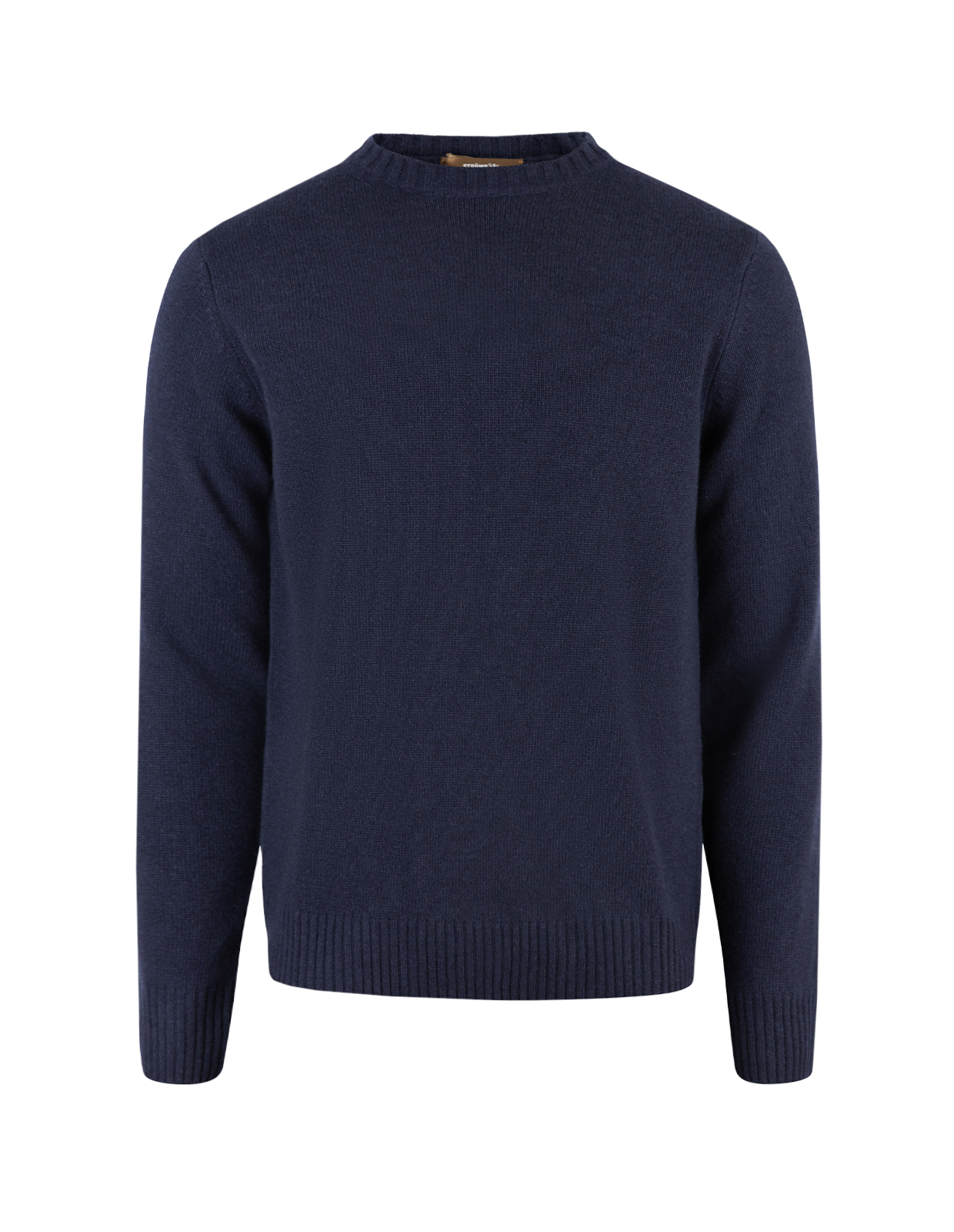 Tröja Rundhals Ull/Cashmere Mörkblå