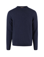 Tröja Rundhals Ull/Cashmere Mörkblå