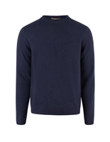 Tröja Rundhals Ull/Cashmere Mörkblå