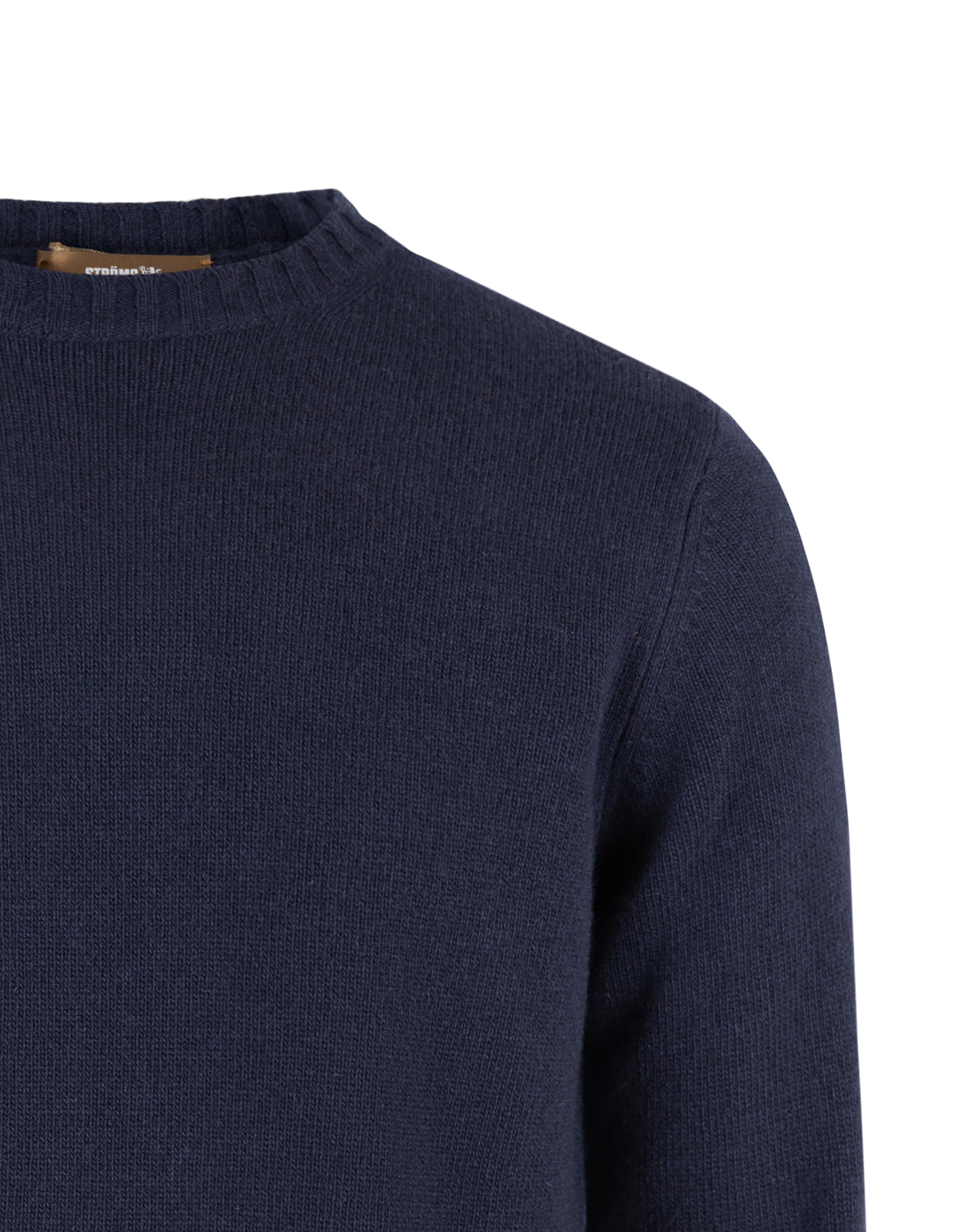 Tröja Rundhals Ull/Cashmere Mörkblå