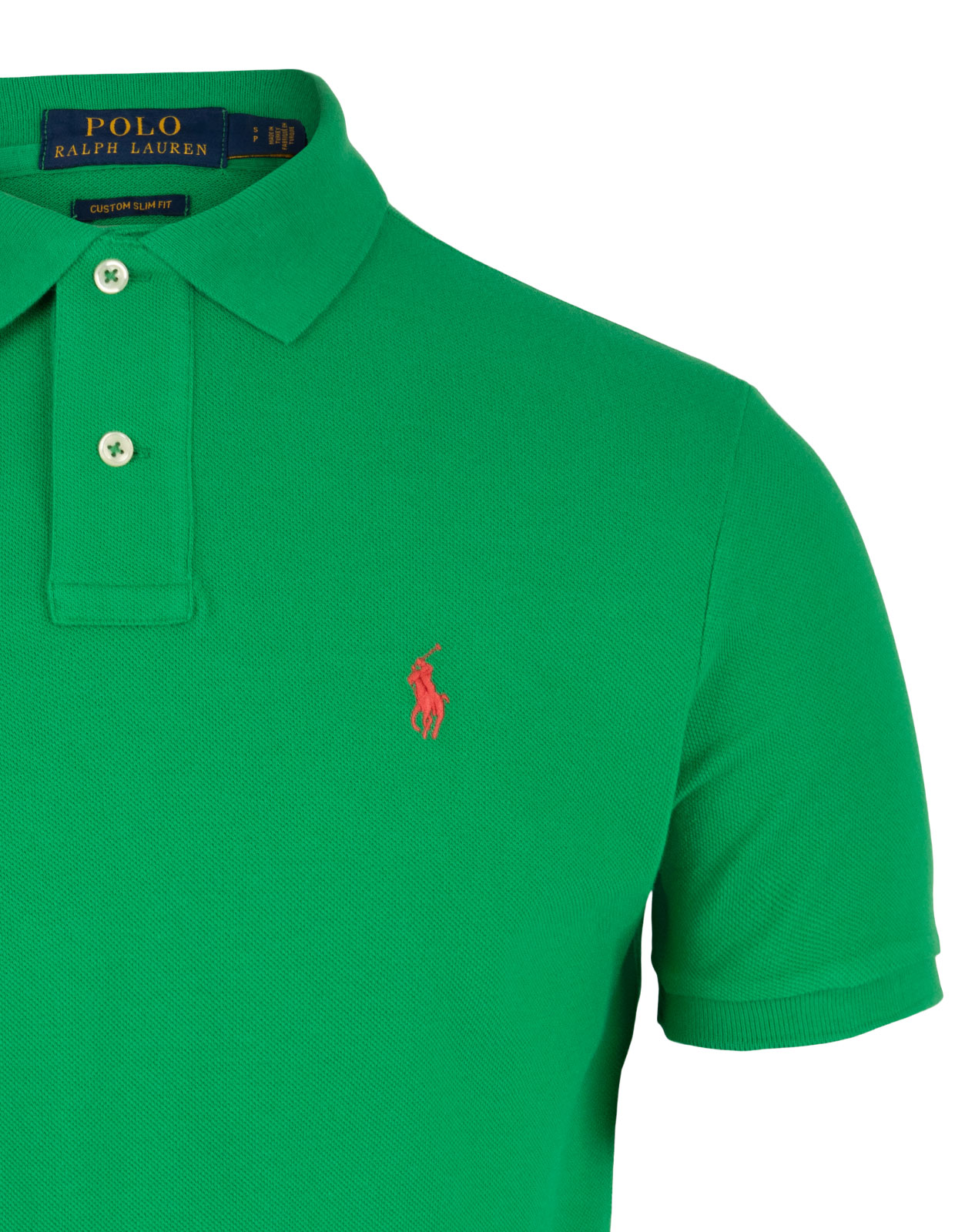 Custom Slim Fit Polo Golf Green