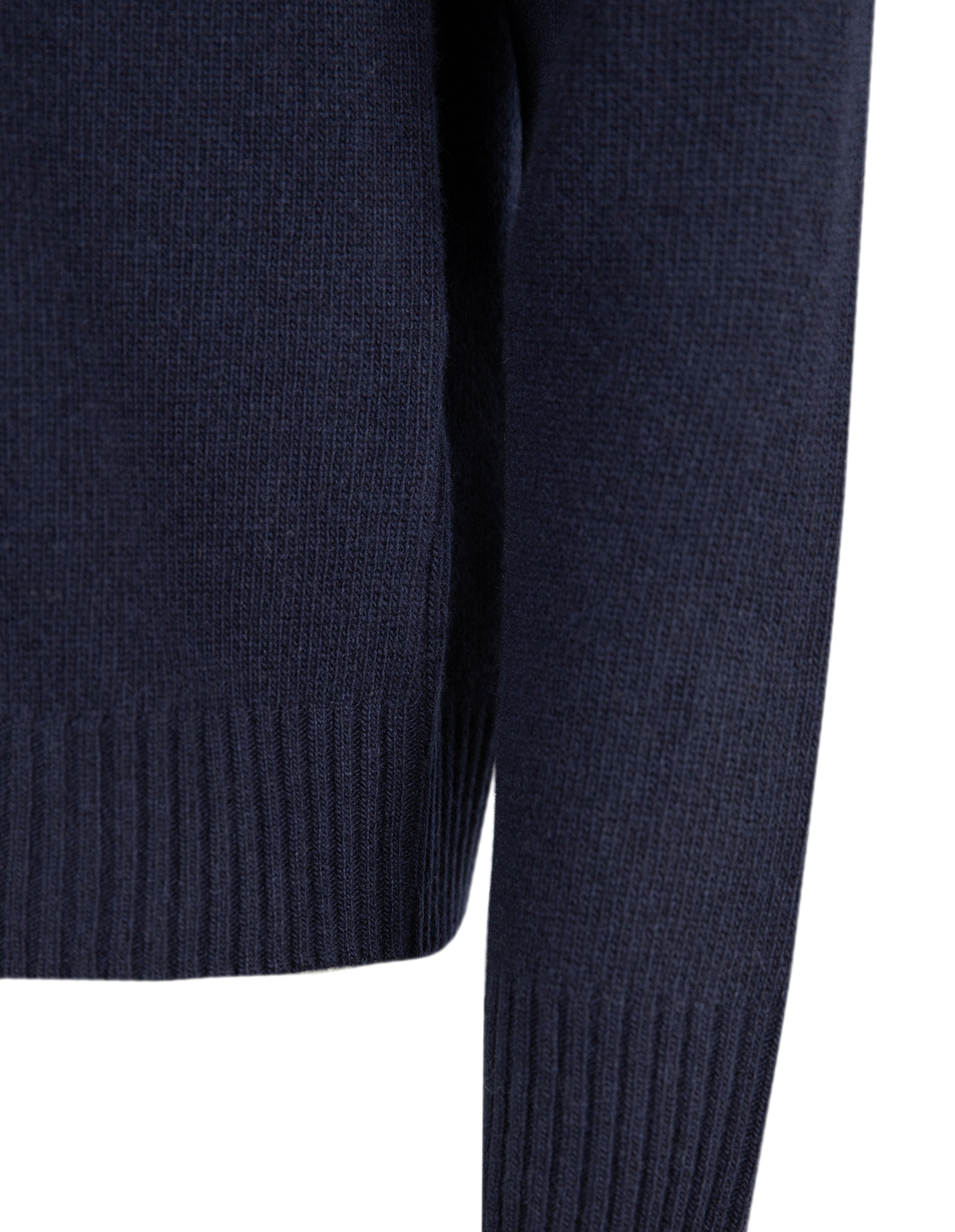 Tröja Rundhals Ull/Cashmere Mörkblå