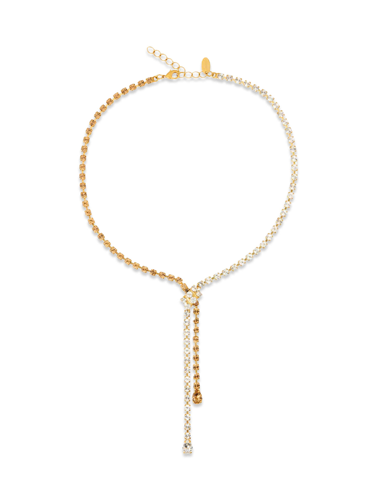 Yvette Halsband Guld/Kristall