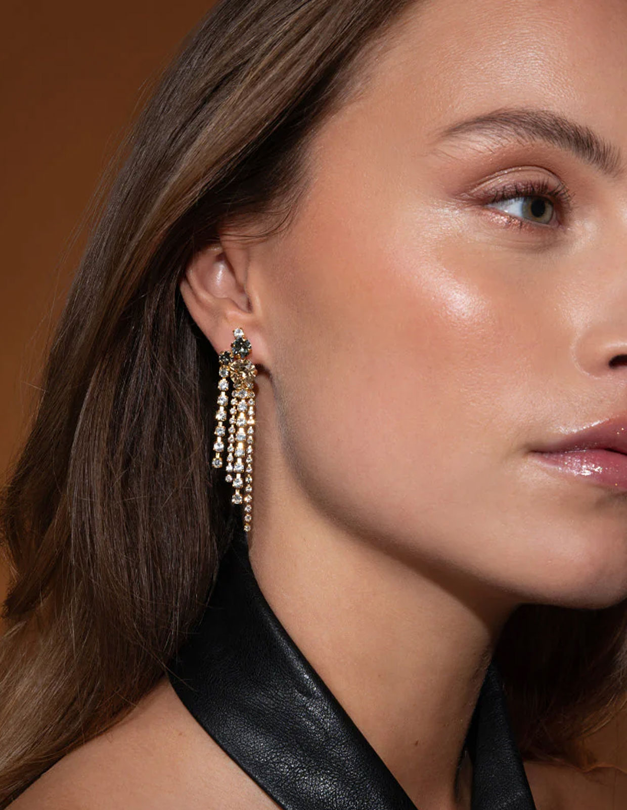 Amy Örhängen Guld/Svart One Size