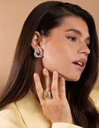 Gemma Knot Örhänge Silver One Size