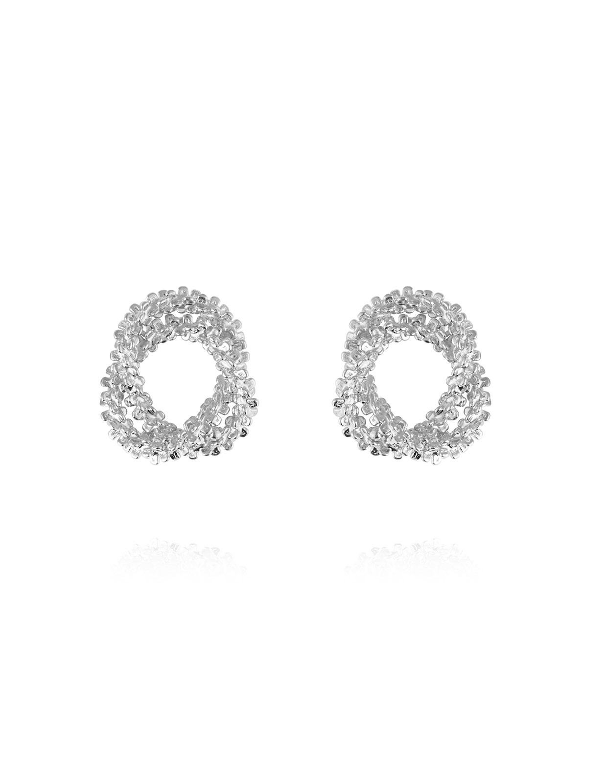 Gemma Knot Örhänge Silver