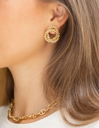 Gemma Knot Örhänge Guld One Size