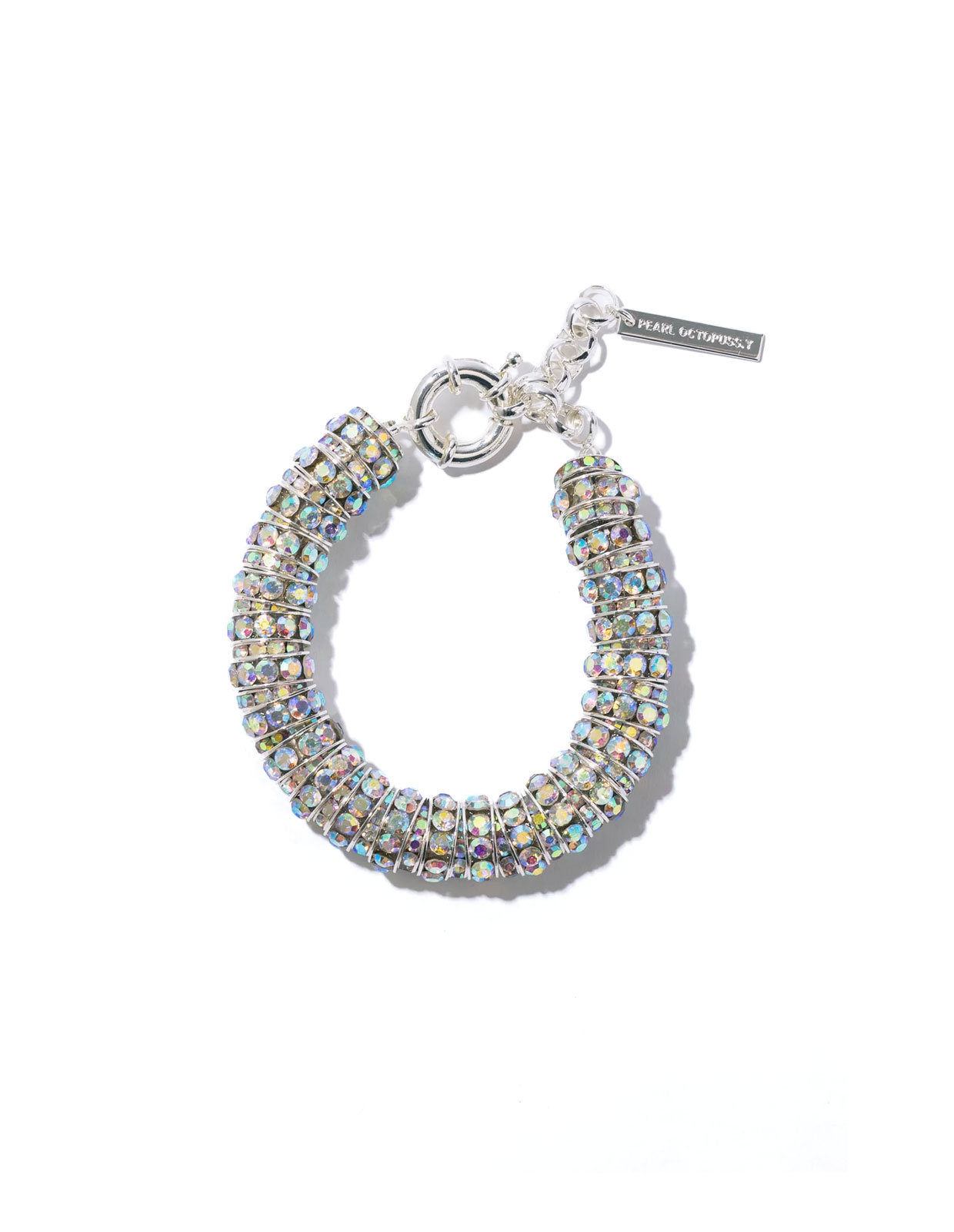 Fat Diamond Armband Silver One Size