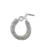 Fat Diamond Armband Silver One Size