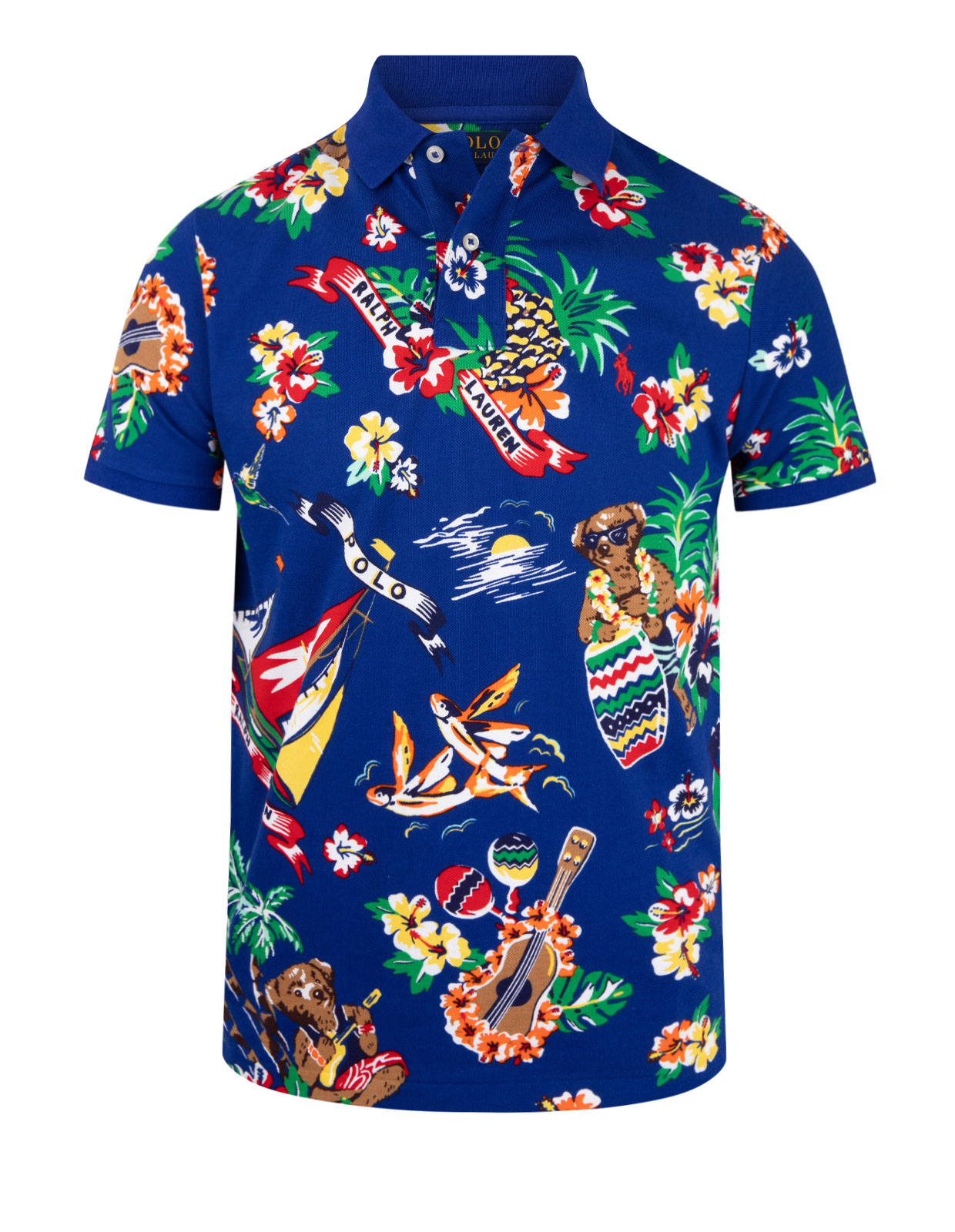 Custom Slim Fit Polo Bear Polo Heritage Royal Custom Slim Fit Polo Bear Polo Heritage Royal