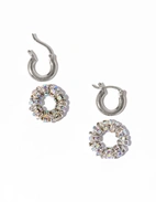 Tiny Creoles Silver One Size