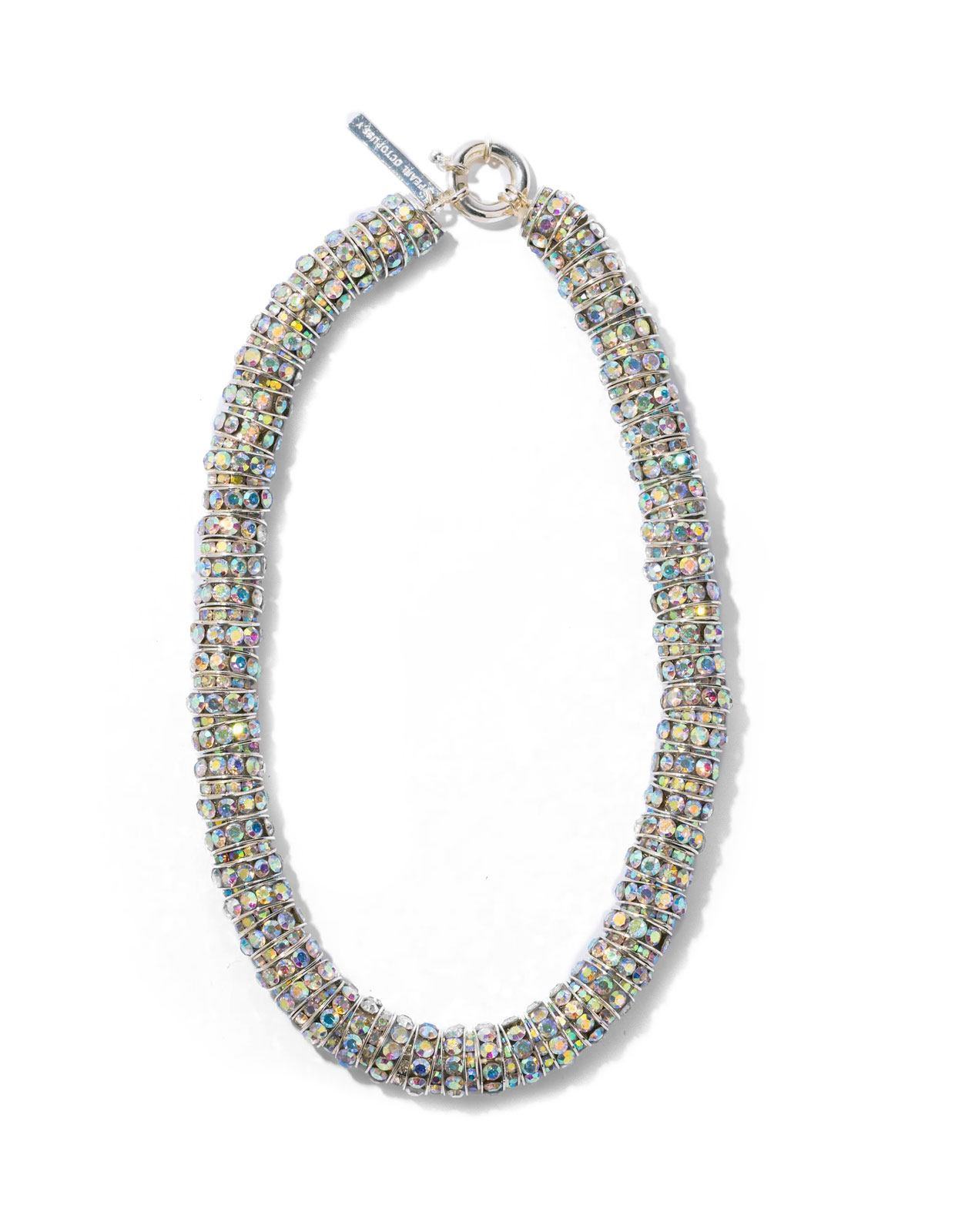 Fat Diamond Halsband Silver One Size