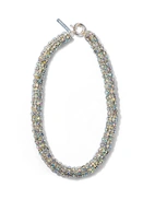 Fat Diamond Halsband Silver One Size