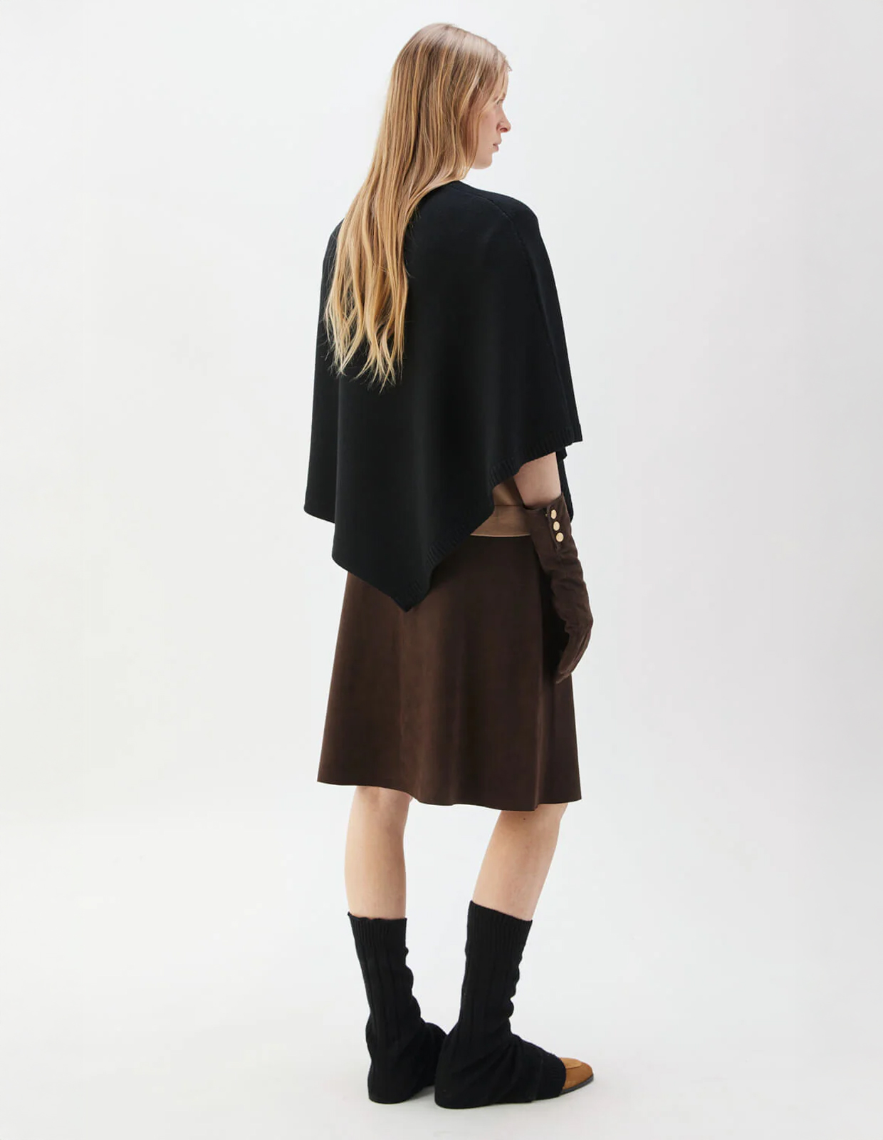 Randy Poncho Svart One Size