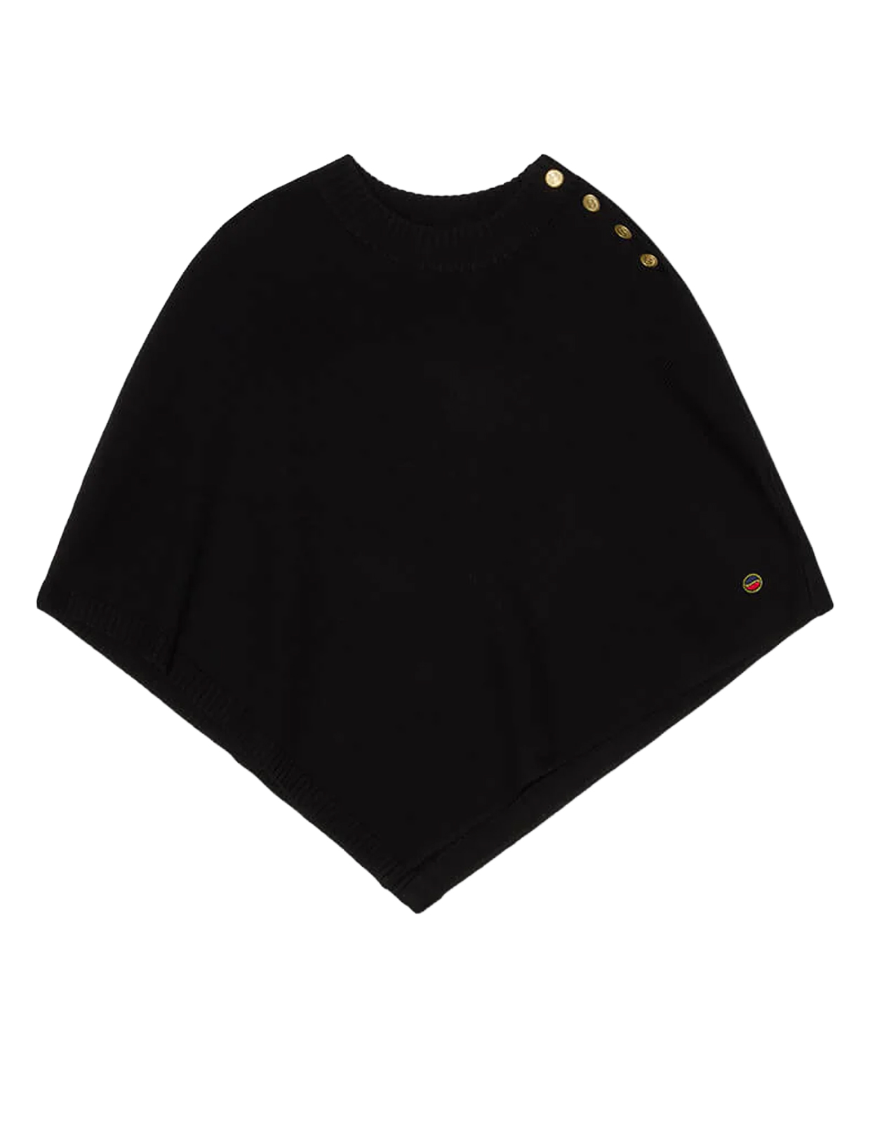 Randy Poncho Svart One Size