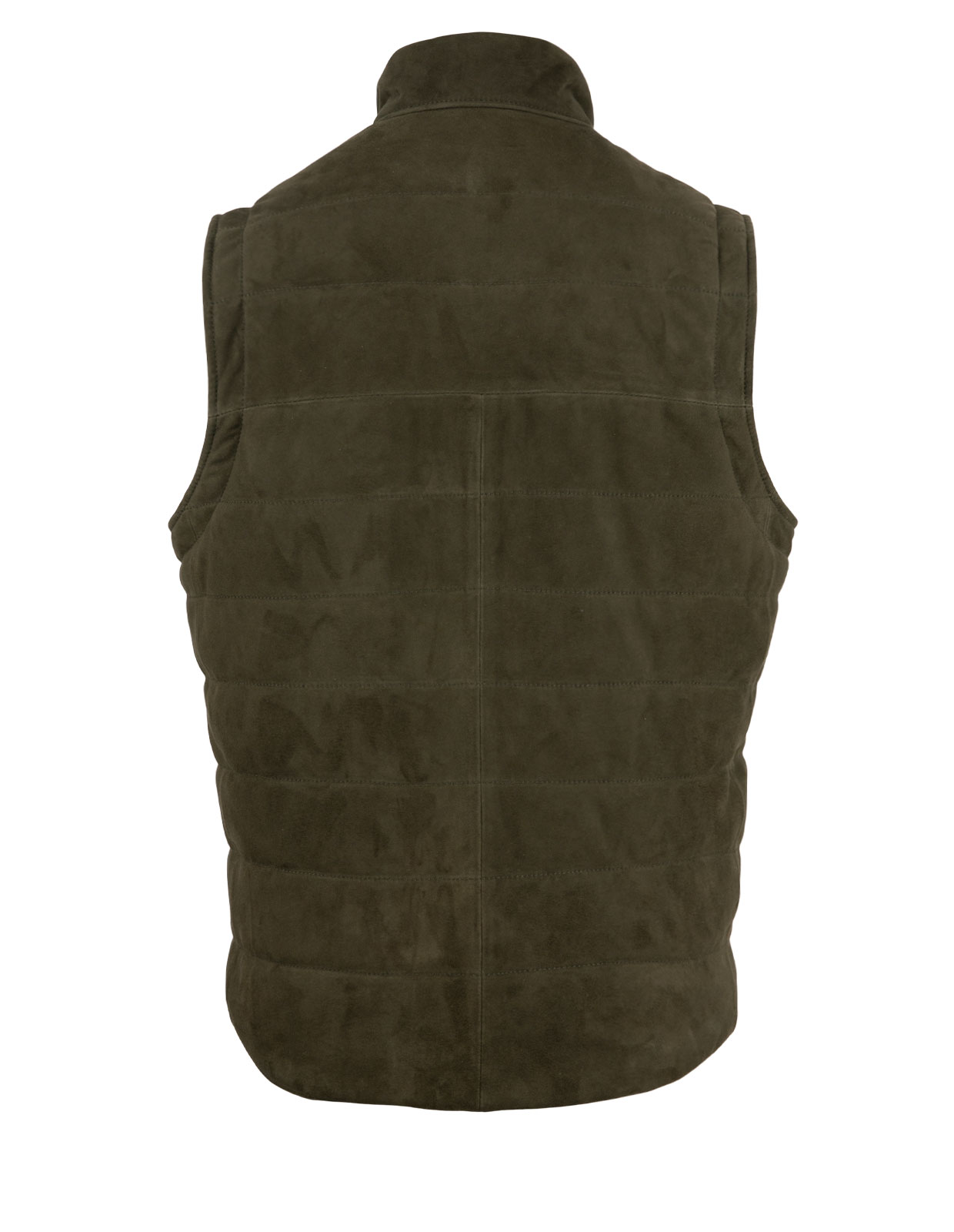 Suede Vest Padded Militare