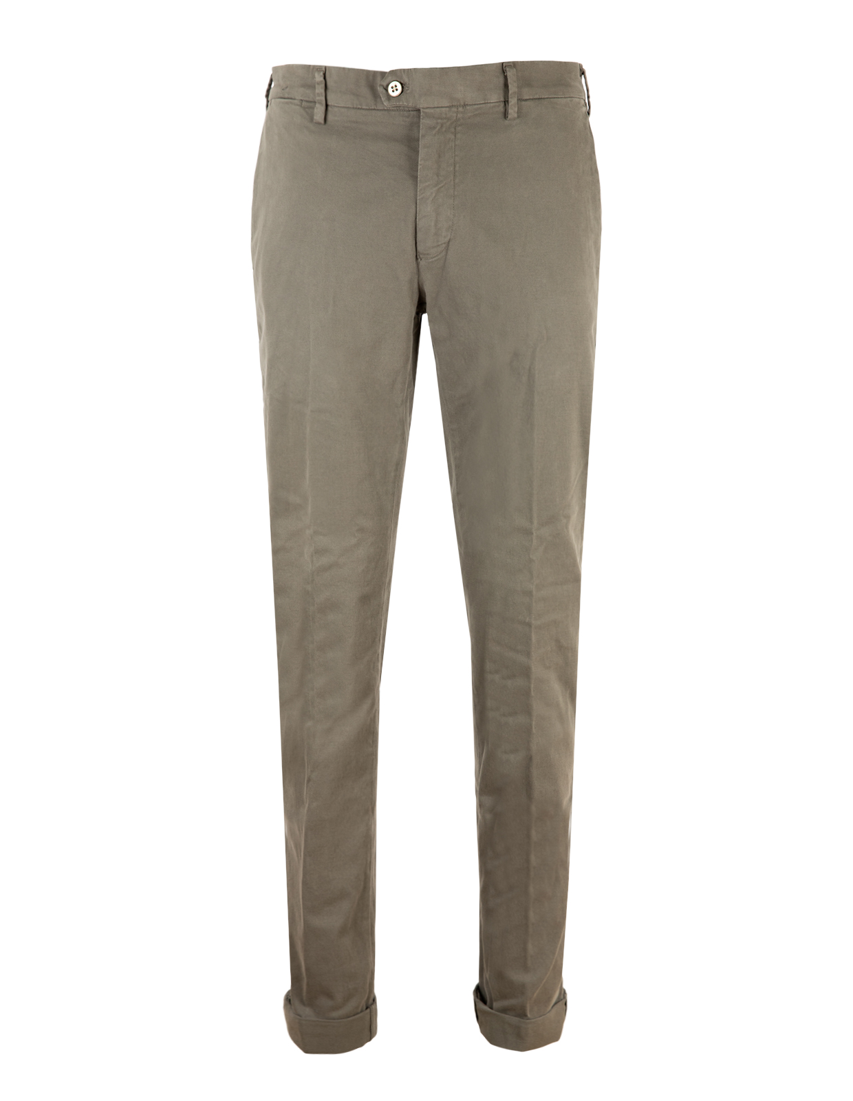 New York Chinos Bomullsgabardin Stretch Olivgrön