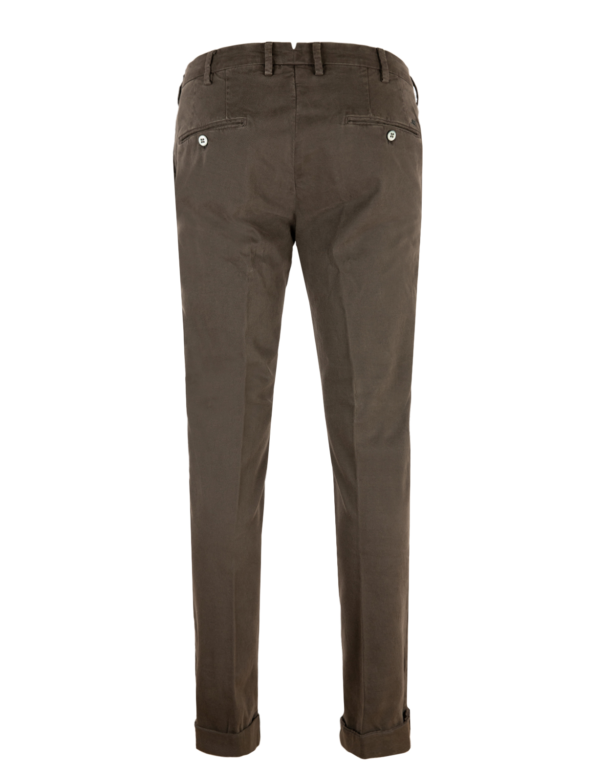 New York Chinos Bomullsgabardin Stretch Mörkbrun