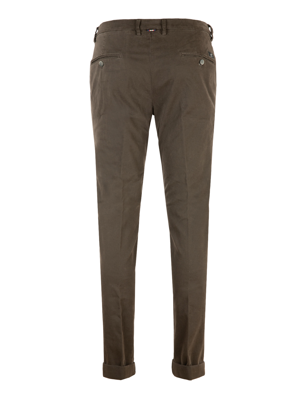 Torino Chinos Bomullsgabardin Stretch Mörkbrun