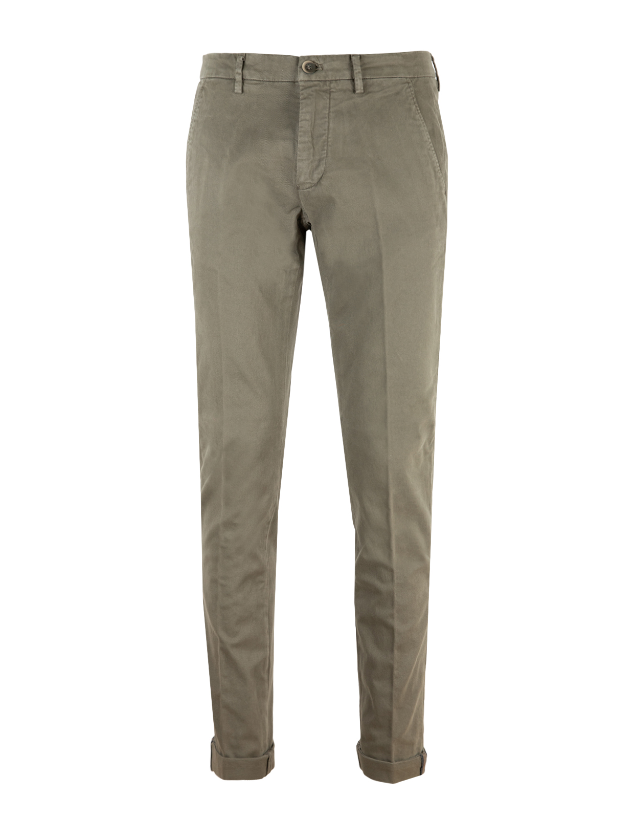 Torino Chinos Bomullsgabardin Stretch Olivgrön
