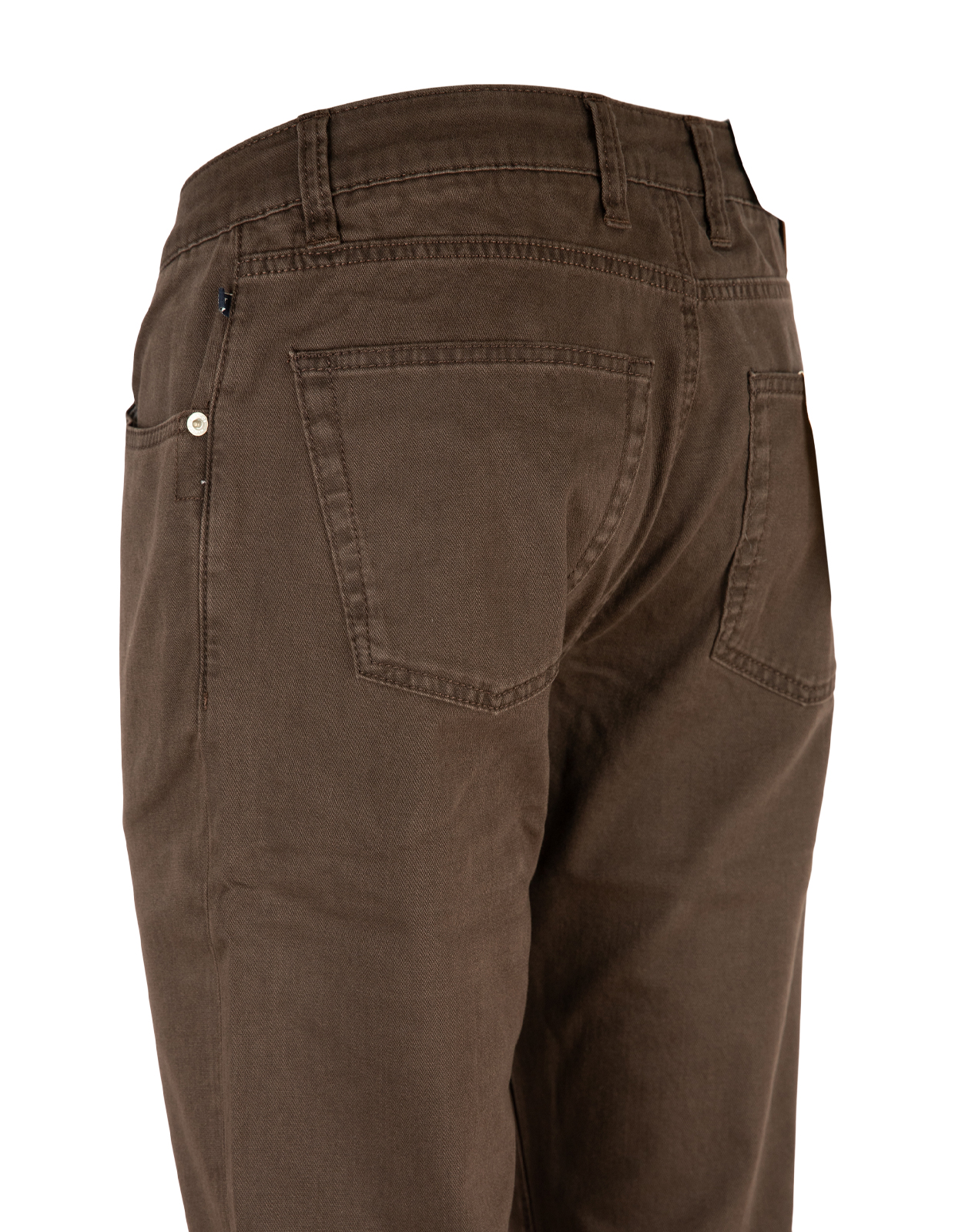 5-ficksbyxa Okado Silk Touch Mörkbrun 31"34