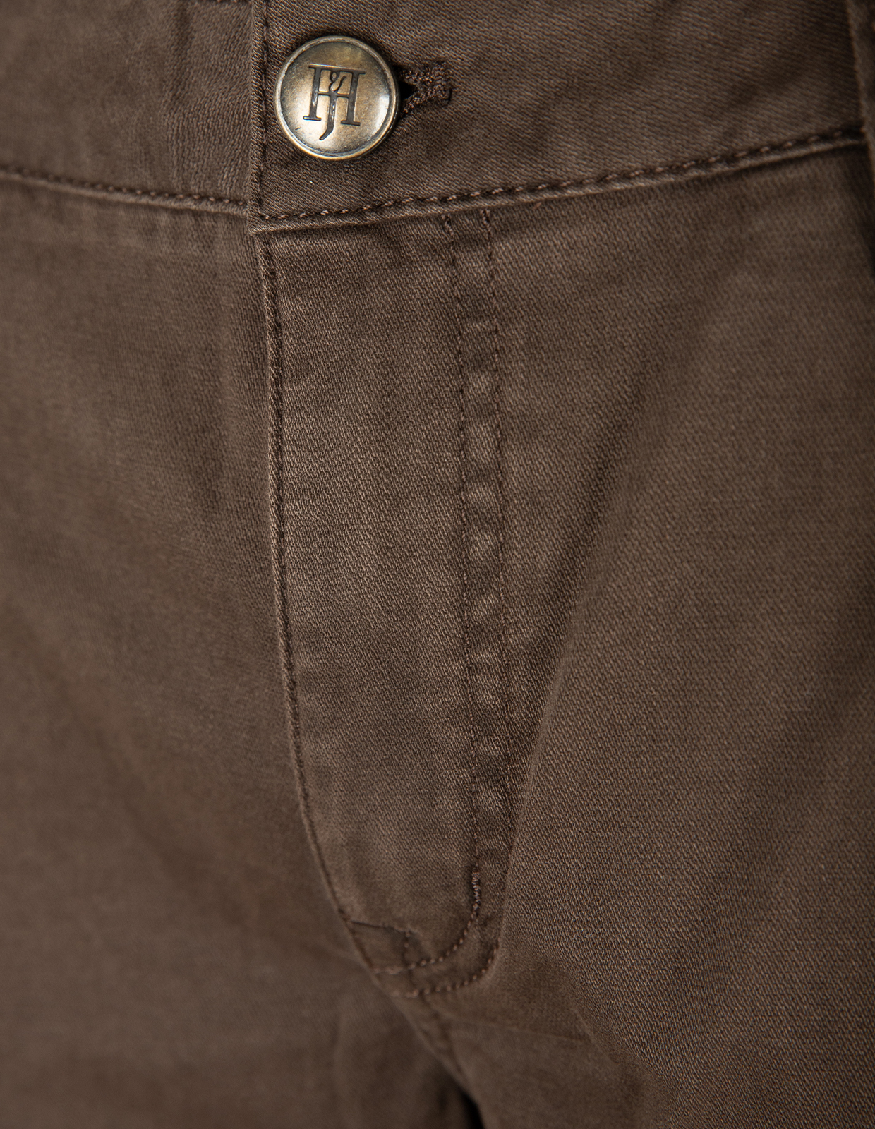 5-ficksbyxa Okado Silk Touch Mörkbrun 31"34