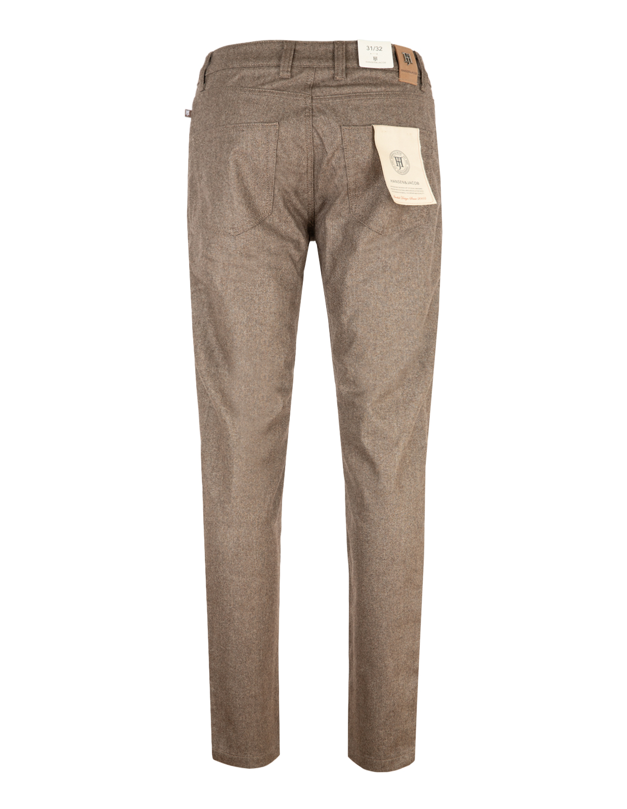 5-ficksbyxa Dalsasso Ull Cashmere Brun