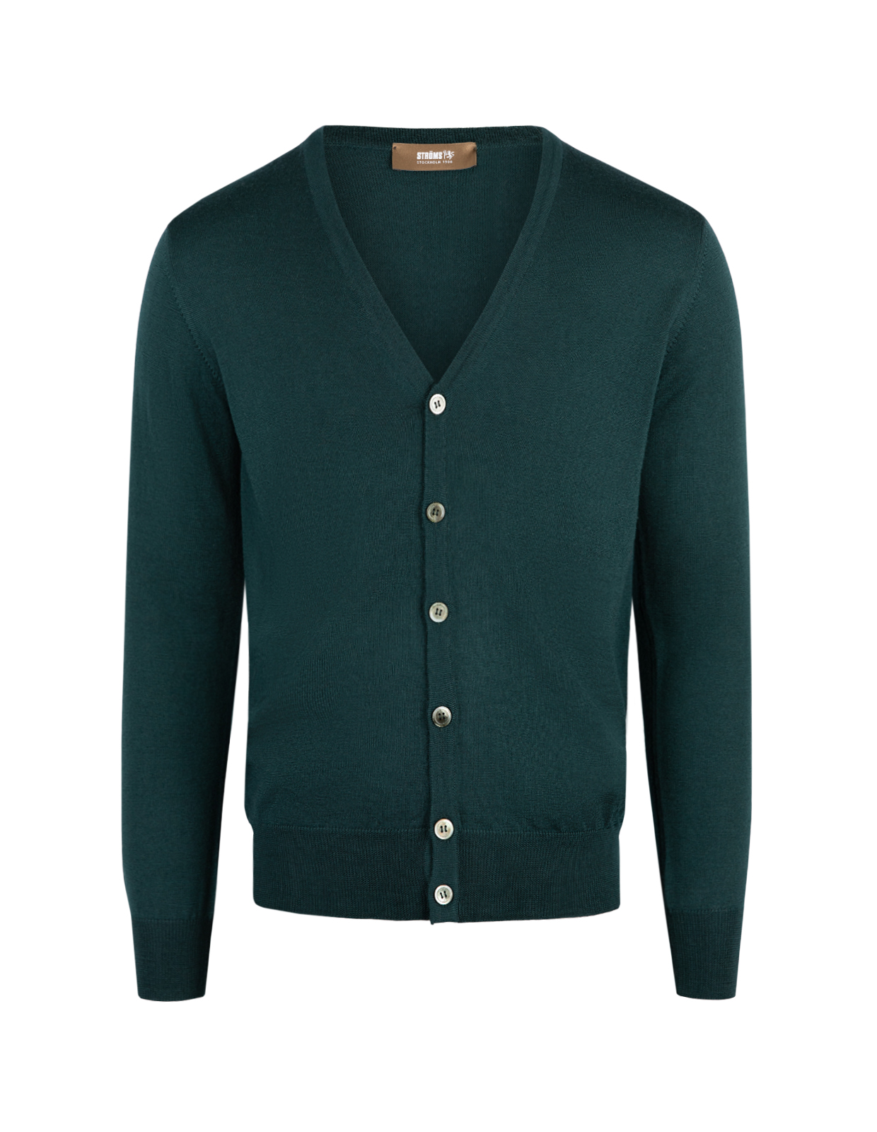 Cardigan Merinoull Mörkgrön 3XL