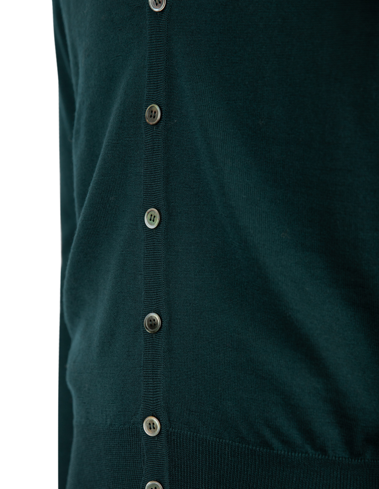 Cardigan Merinoull Mörkgrön 3XL