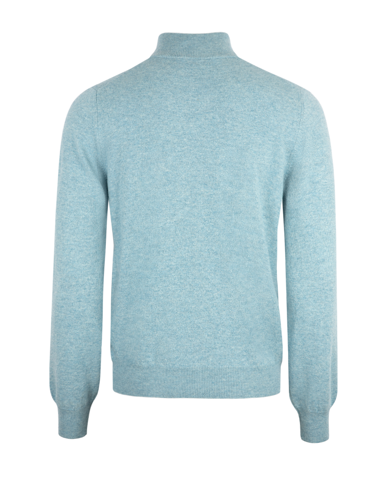 Tröja Zip Ull Cashmere Ljusblå