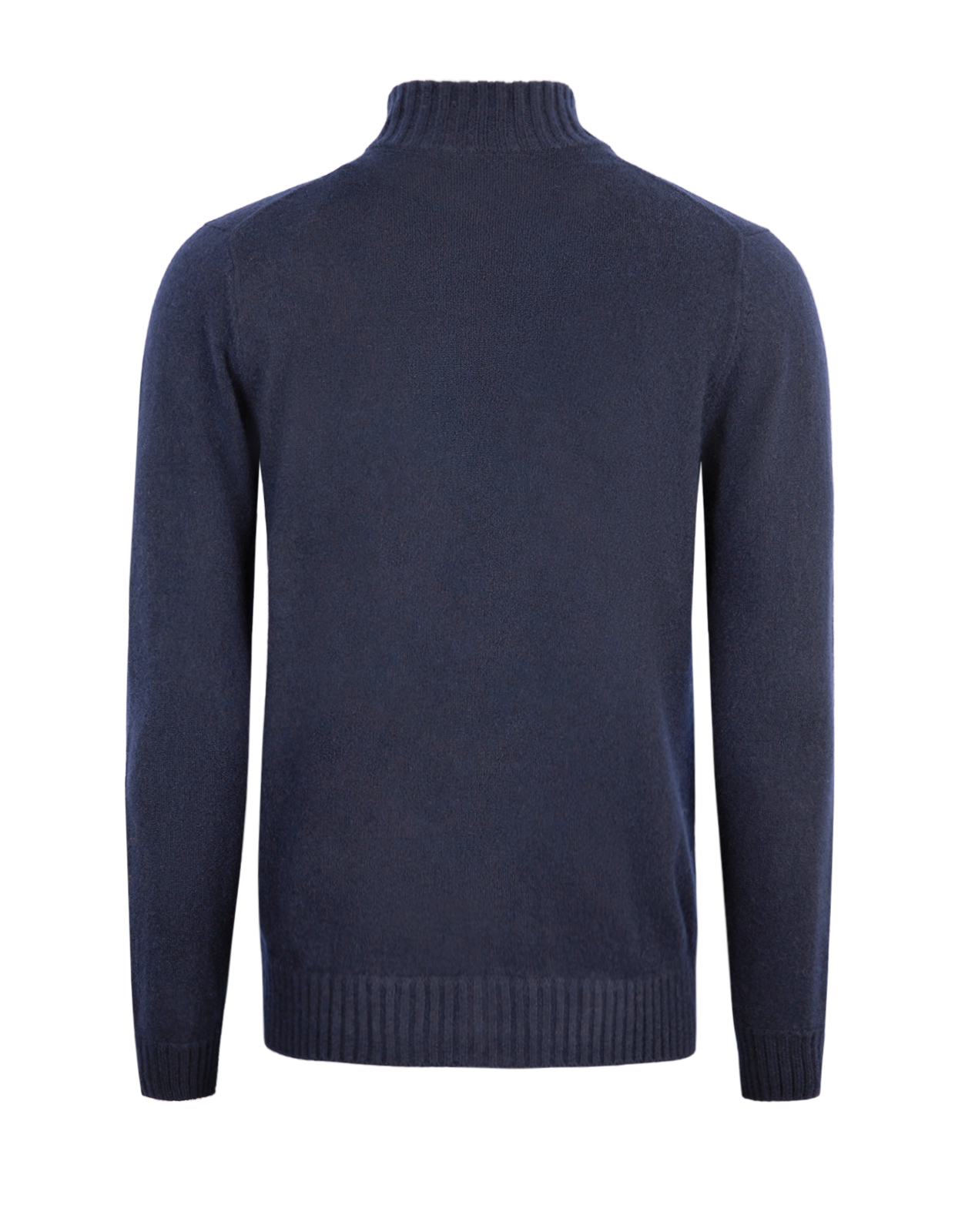 Zip-tröja Ull/Cashmere Navy