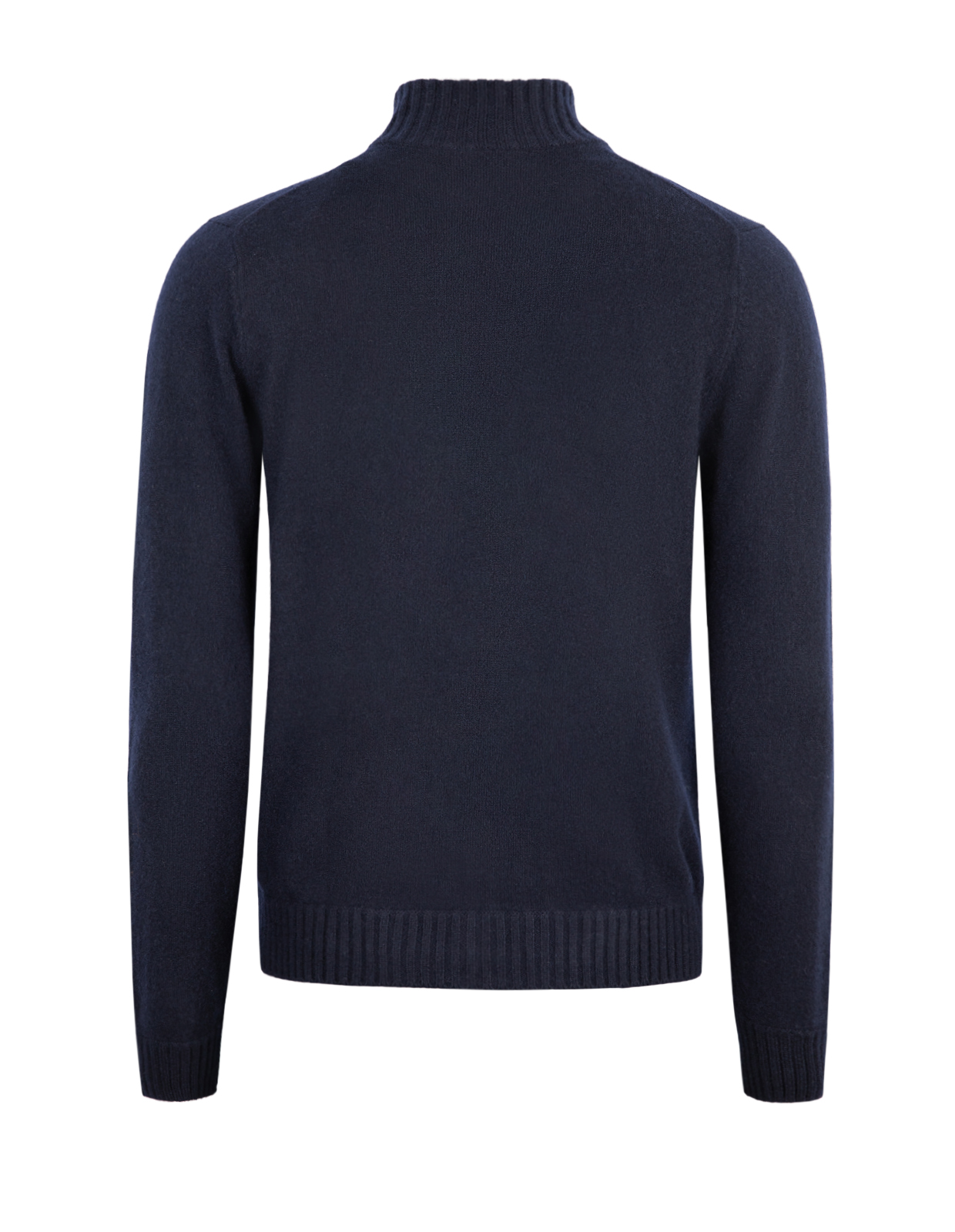 Zip Cardigan Cashmere Marinblå