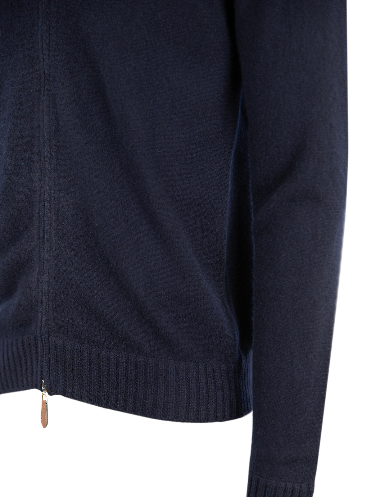 Zip Cardigan Cashmere Marinblå