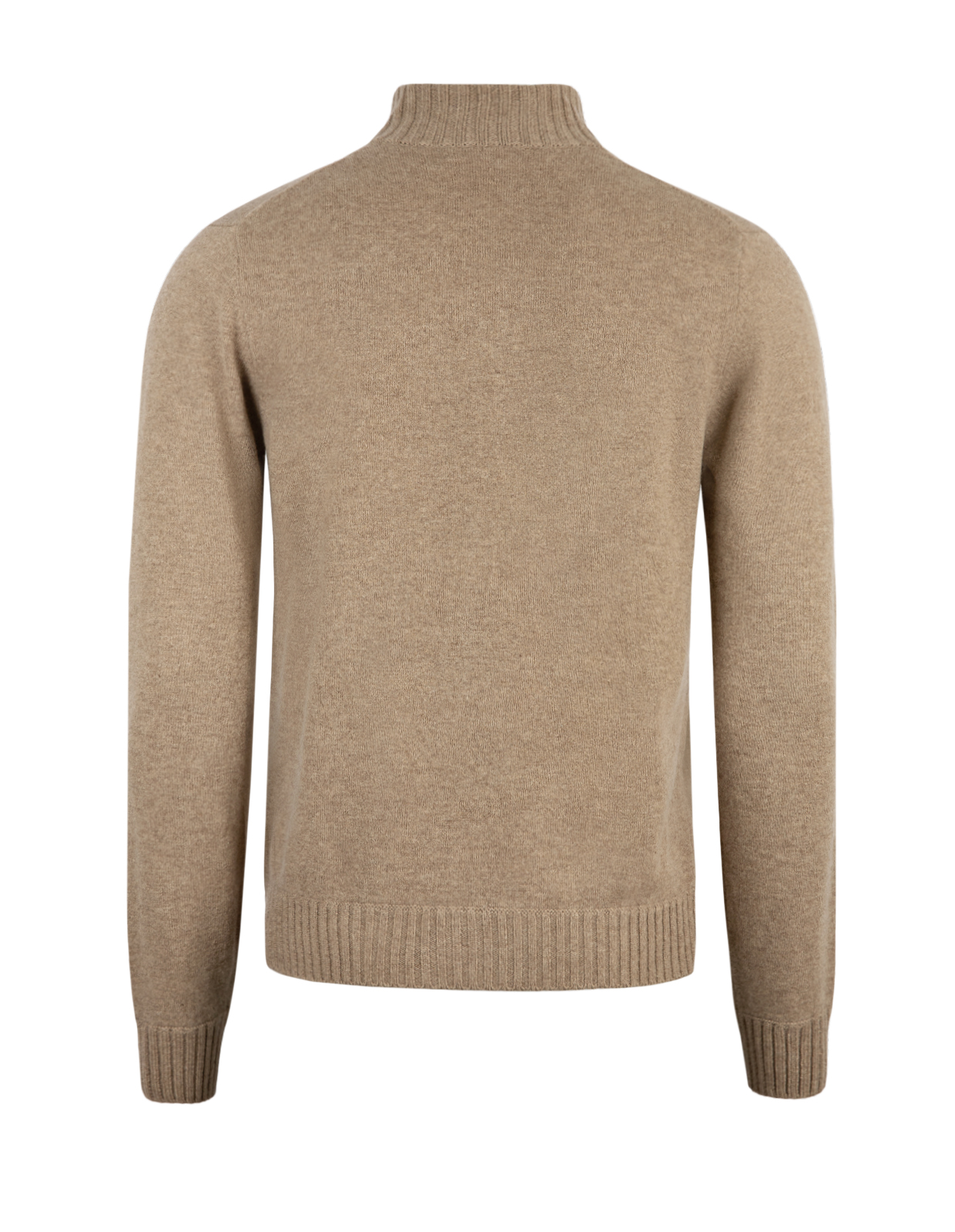 Zip Cardigan Cashmere Melerad Beige