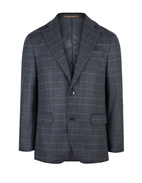 Fogerty Kavaj Ull Rutig Navy 56