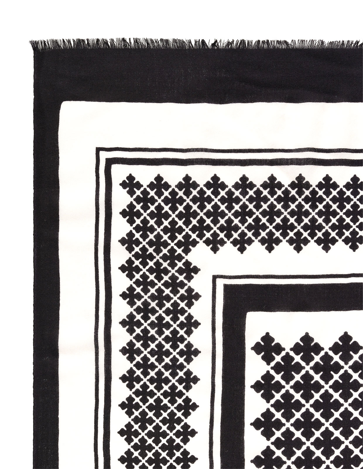 Julee Scarf Ull Svart One Size