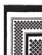 Julee Scarf Ull Svart One Size