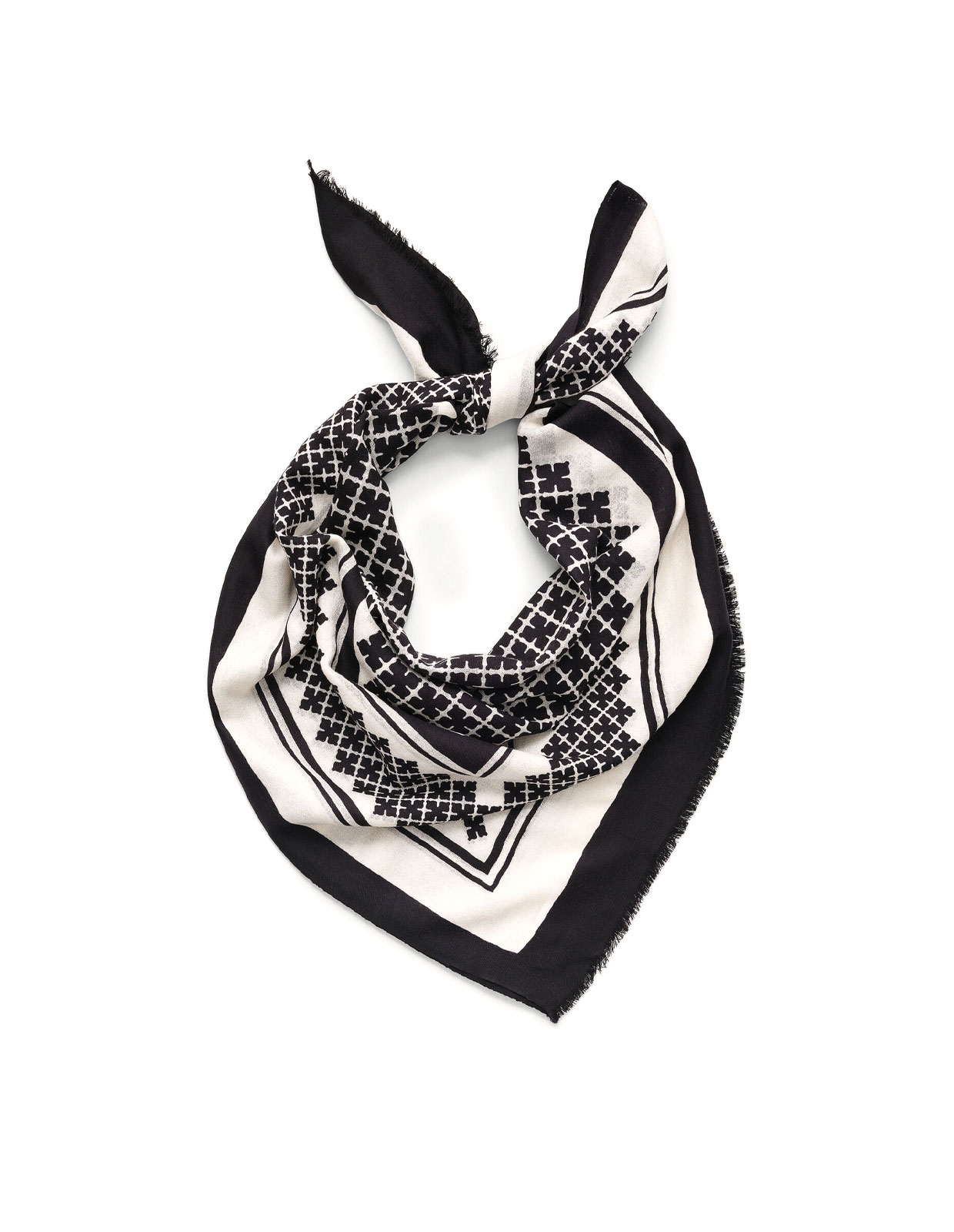 Julee Scarf Ull Svart One Size