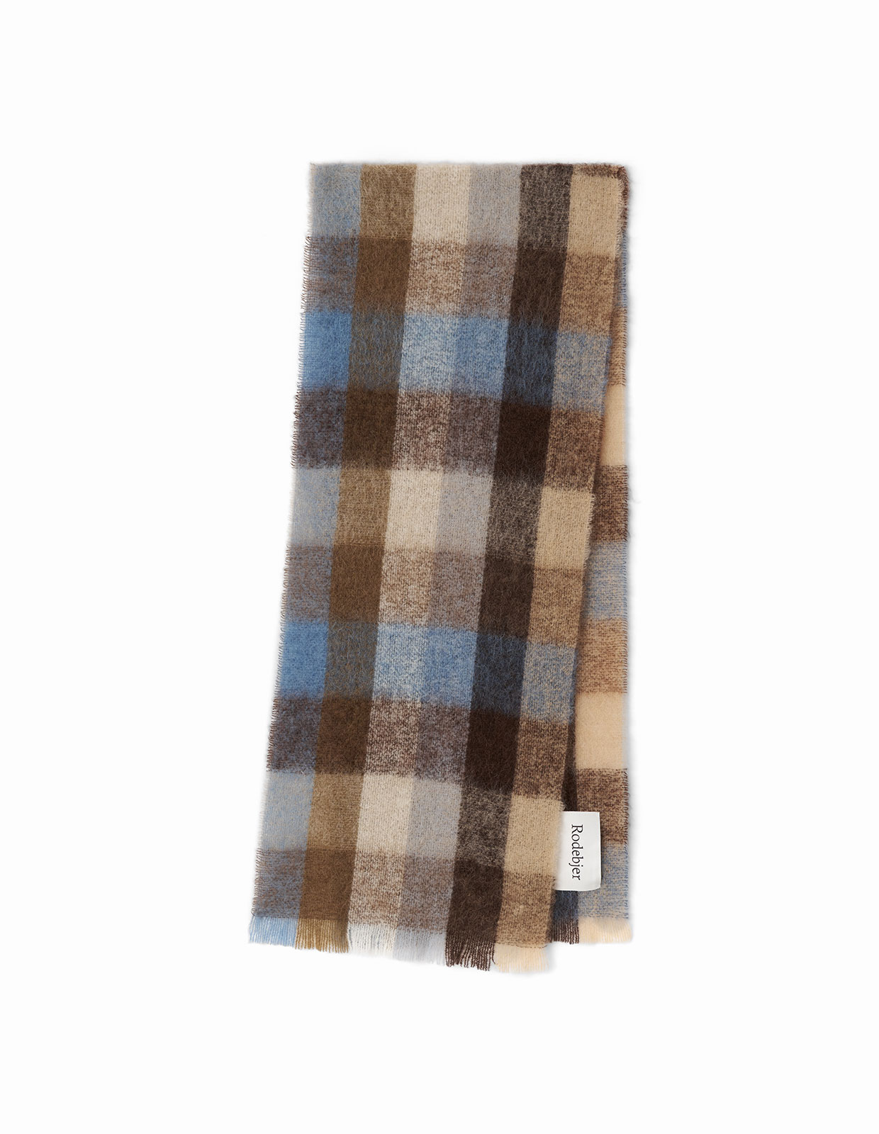 Misty Halsduk Brun/Beige/Blå Rutig