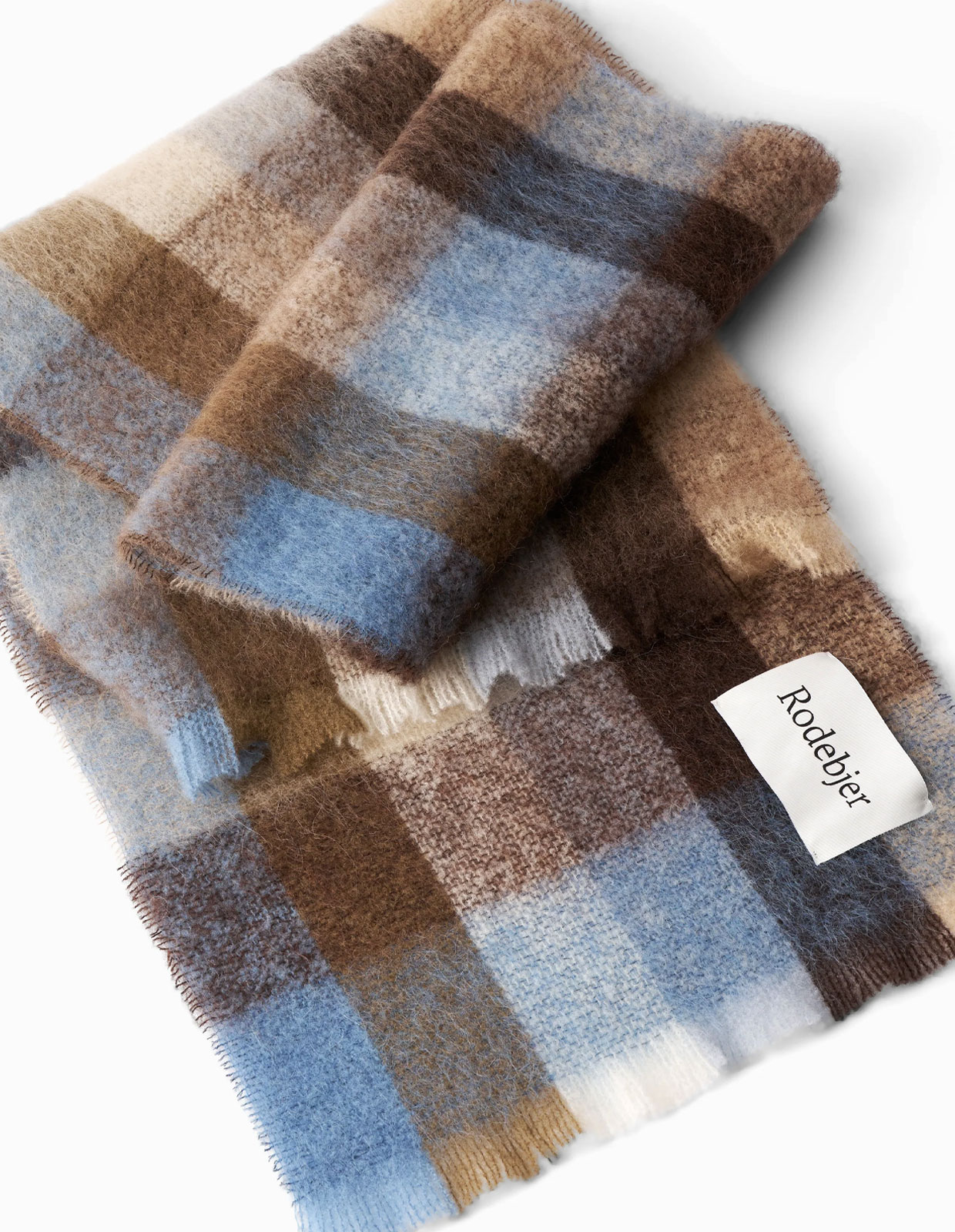 Misty Halsduk Brun/Beige/Blå Rutig