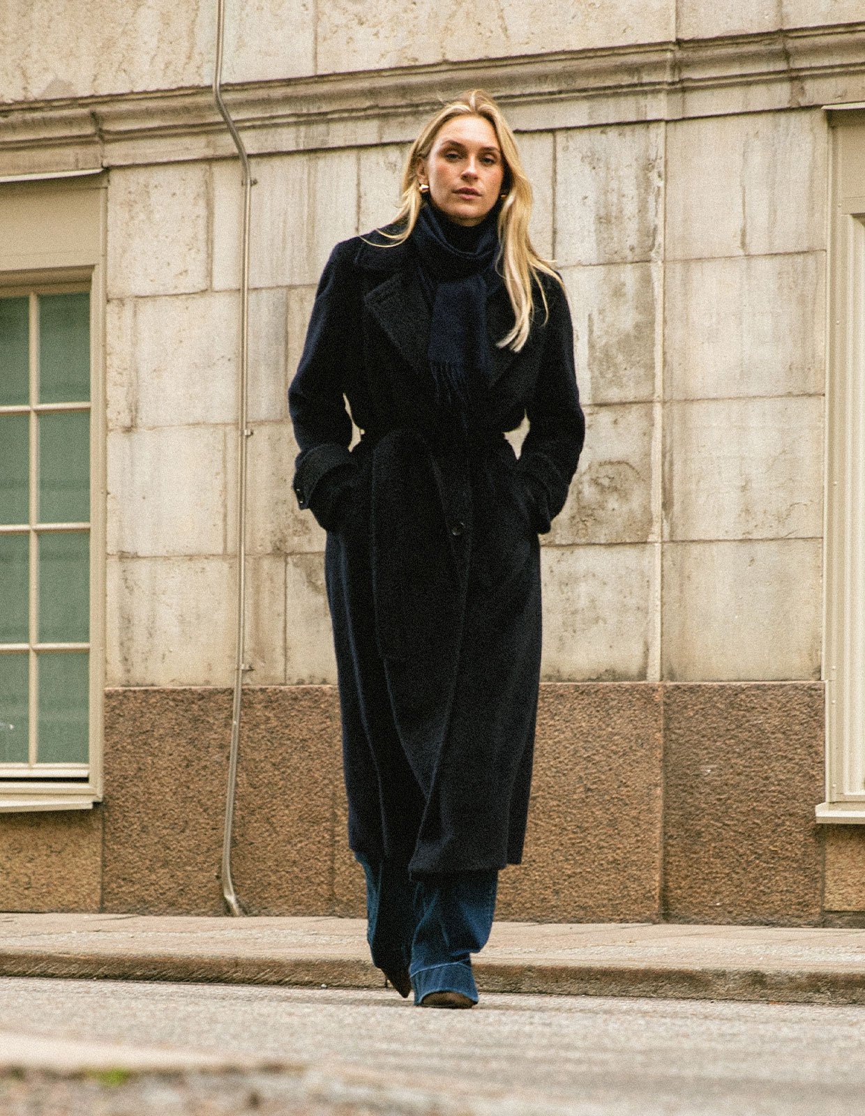 Sabina Polotröja Cashmere Marinblå