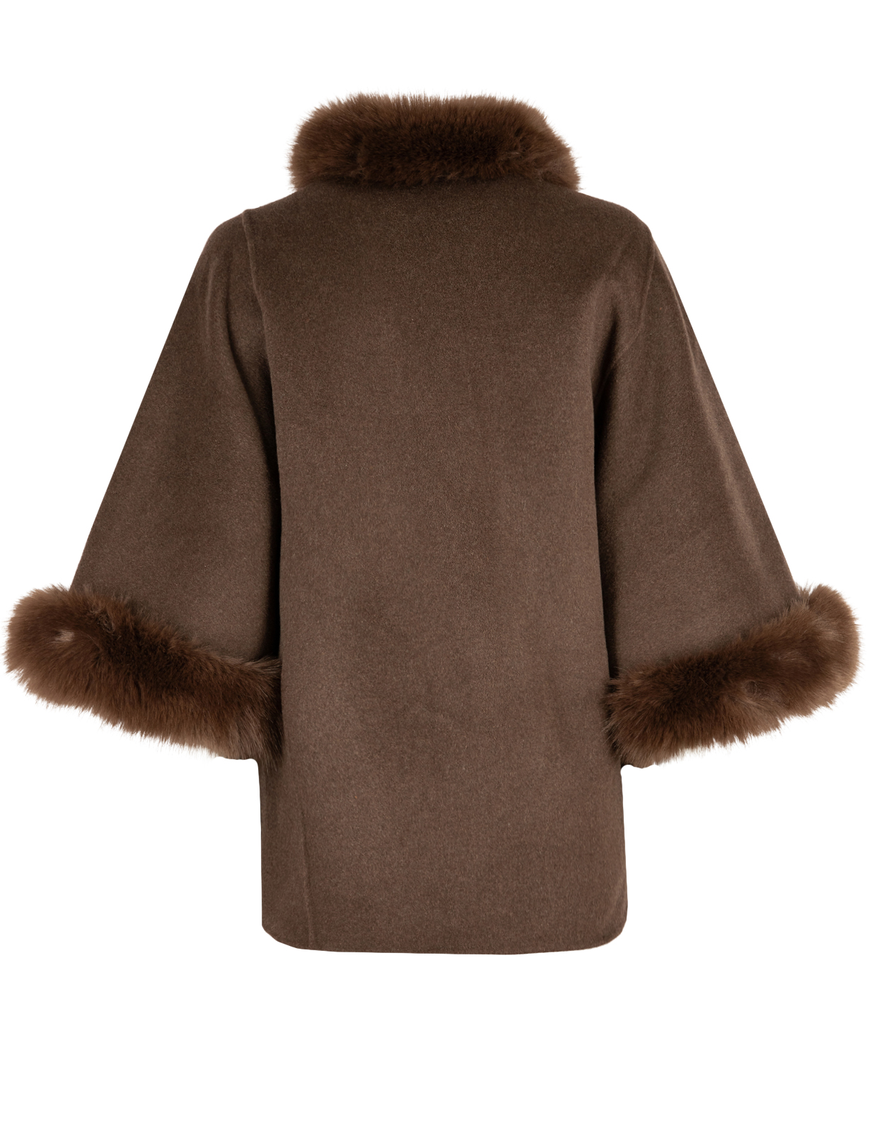 Damini Cape Lammull Mörkbrun One Size