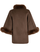 Damini Cape Lammull Mörkbrun One Size