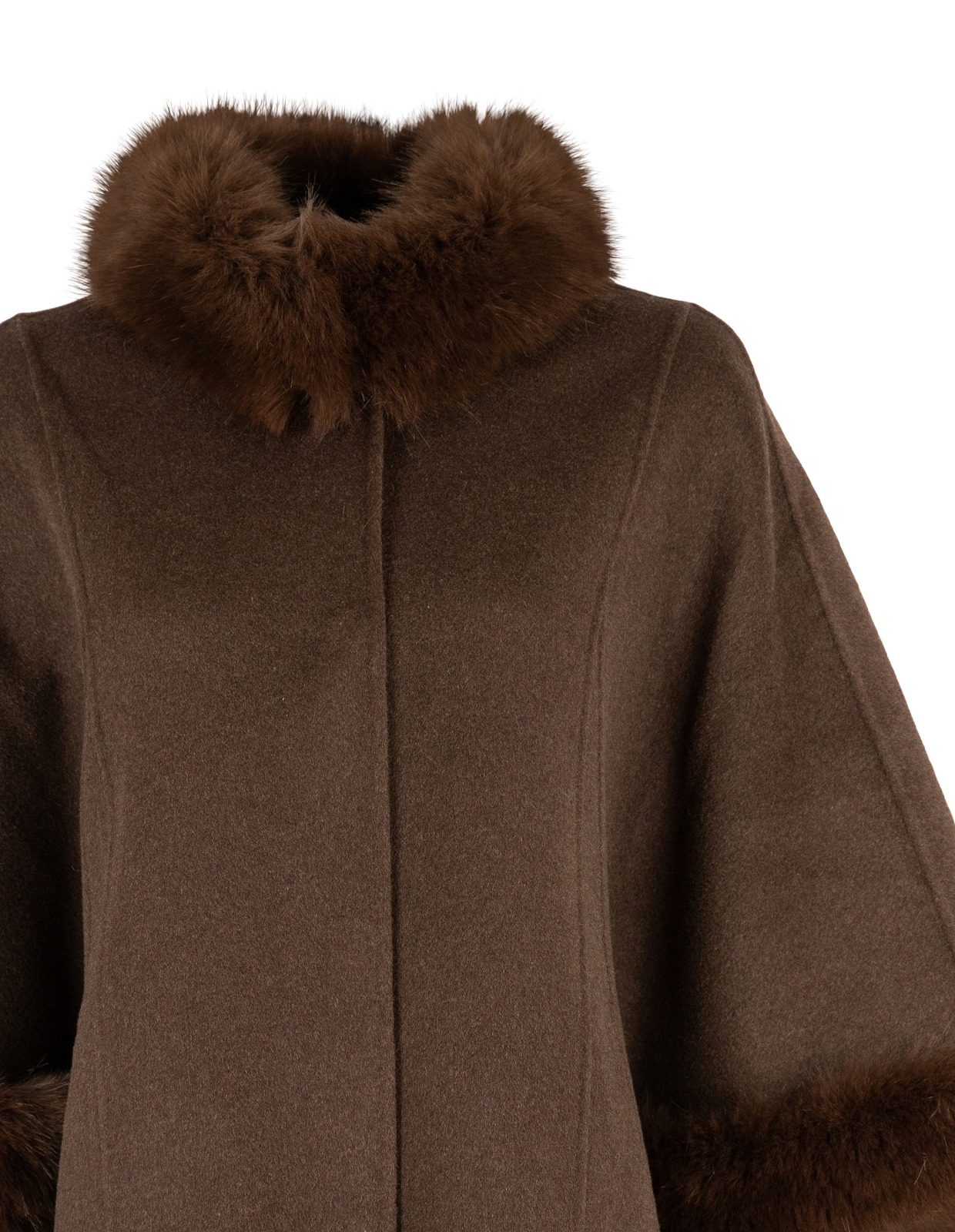 Damini Cape Lammull Mörkbrun One Size