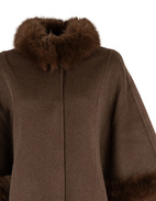 Damini Cape Lammull Mörkbrun One Size