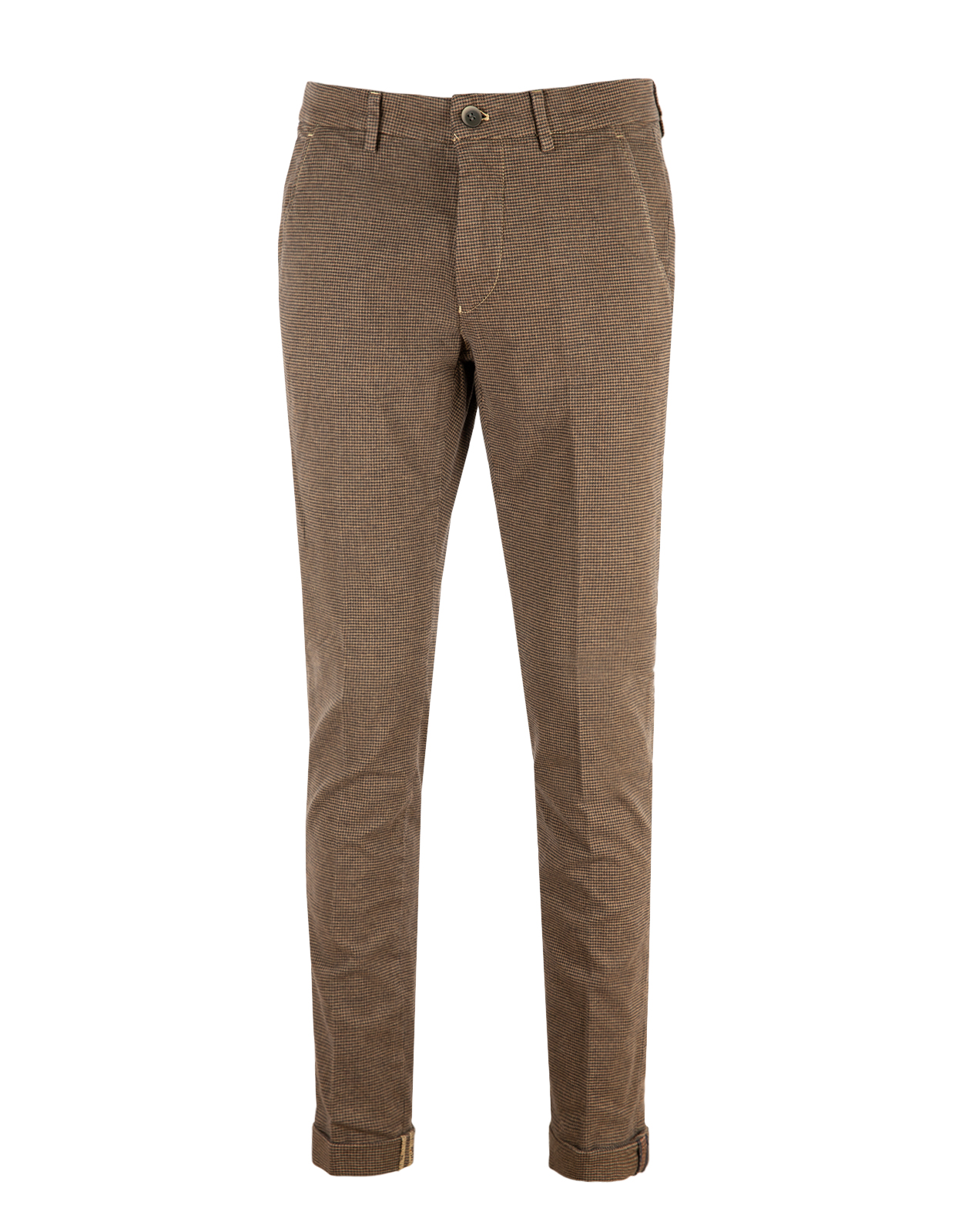 Torino Chinos Bomullsstretch Hundtand Beige/Brun