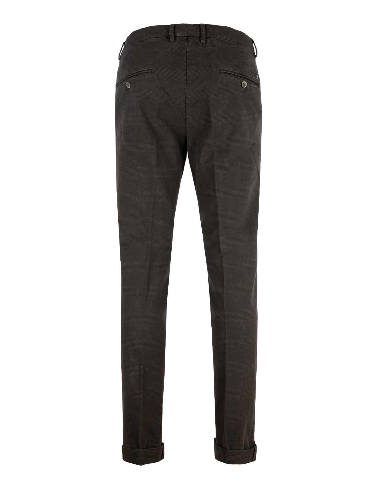 Torino Chinos Bomullsstretch Glencheck Brun