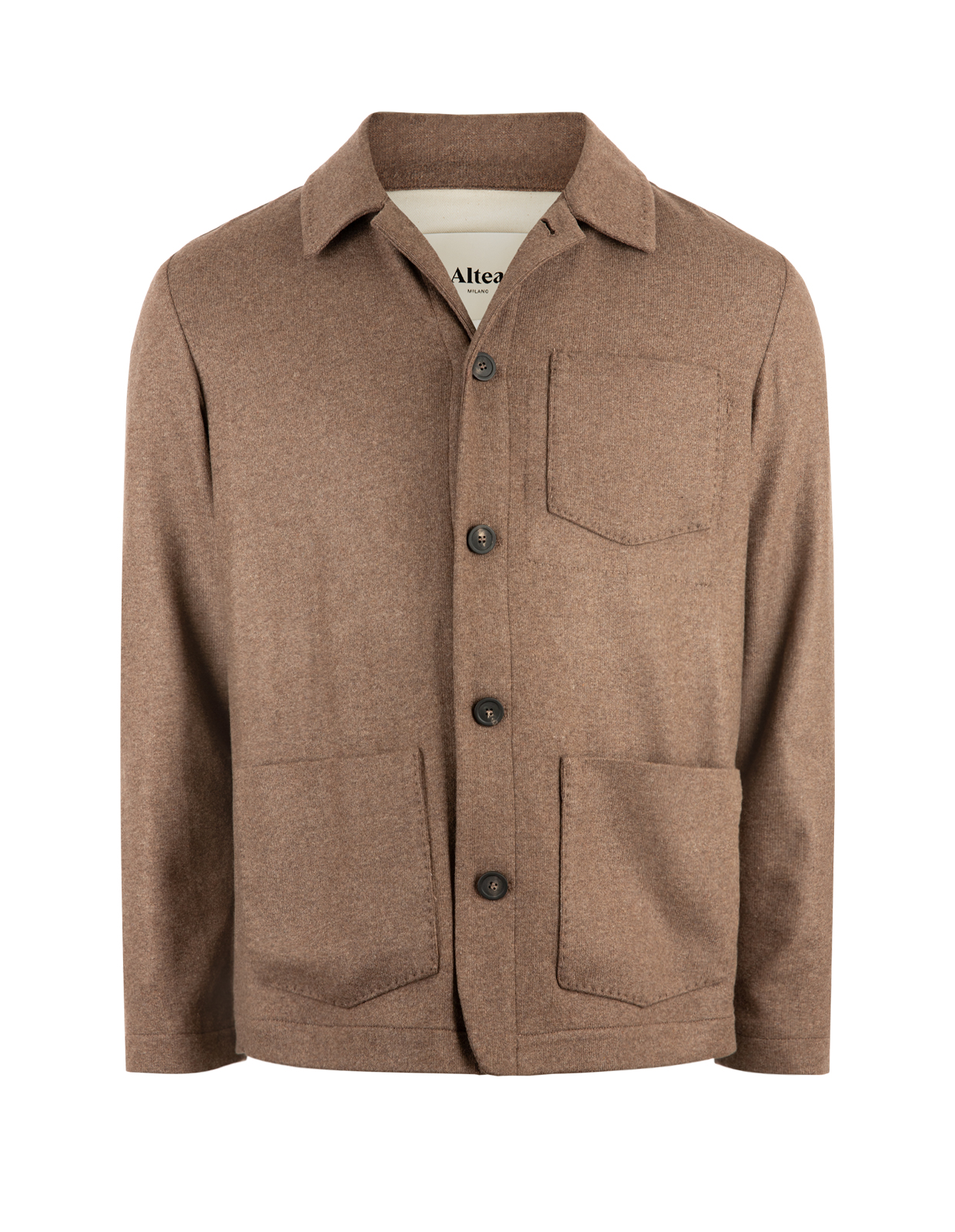 Pablo Overshirt Jersey Cashmere Ljusbrun
